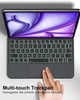 Клавиатура-чехол WINCHKING для iPad Air 11" (M2) 2024 и iPad Pro 11" (1-4 поколение 2018-2022) раскладка QWERTZ с подсветкой и трекпадом - изображение 4