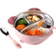 Набор детской посуды COOKSS из стали 316 на присоске с подогревом 3 предмета Pink - изображение 2