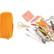 Пенал KOKUYO Campus Mesh Pencil Case, большая вместимость, сетчатый двухслойный пенал для хранения карандашей, бежевый, 1 шт., WSG-PC283W - изображение 2
