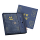Подарунковий набір блокнотов Faramon Back-To Gift Box, високоякісний блокнот формату A5, подарунковий сувенір для однокласників, вчителів, подарунок на День вчителя, налаштовуваний, синьо-сіра/подарункова коробка - зображення 4