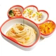 Набор детской посуды Hoybell из силикона на присоске на 4 секции 4 предмета Green - изображение 3