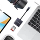 Картридер LinkStone Type-C Apple 16/Apple 17 USB-C Багатофункціональний SD OTG-картридер для відеореєстраторів, дзеркальних камер, мобільних телефонів та карт пам'яті фотоапаратів - зображення 3