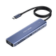 Разветвитель Acasis Type-C3.2, док-станция расширения для настольных компьютеров, зеркальное отображение экрана 4K60 Гц, гигабитный порт Ethernet, передача данных 10 Гбит/с, устройство чтения карт PD, Thunderbolt 4, для ноутбуков, 1 метр, DS-9901 - изображение 4