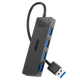 USB-концентратор UNITEK USB 3.0, 4-портовая док-станция расширения с портом питания Type-C, для ноутбуков и настольных компьютеров, адаптер One-To для клавиатуры, мыши, USB-накопителя, длина кабеля 0,3 метра. - изображение 4