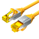 Патч-корд Choseal QS567C Cat 6a 10 Гбіт/с екранований мідний 5 м Жовтогарячий (QS567CT5) - зображення 4