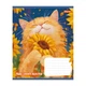 Тетрадь 1 вересня Sunny cat А5 12 листов коса линия (768770) (25 шт) - изображение 5