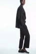 Штани жіночі COS high-waisted pintucked trousers 1211150001 XS Чорний - изображение 2