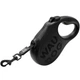 Автоматический поводок-рулетка для собак WAUDOG R-leash Monochrome для мелких пород до 12 кг, XS, светоотражающая лента, 3 м, черный (18611) - изображение 1