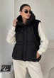 Жіноча жилетка з капюшоном, чорний, 42-46 (XS-S) (арт.7086YK) - зображення 1