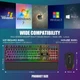 Игровой набор (клавиатура и мышь) RedThunder K10 черный настоящая RGB-подсветка 7200 DPI QWERTY UK Layout с подставкой для запястий - Уценка - изображение 6