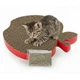 Happet Картонная когтеточка "TIMON"+Кошачья мята, 24x21x2,5см (DK07) - изображение 1