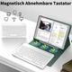Чехол-клавиатура ZOYU темно-зеленый для iPad 10.2" (7 поколение 2019 / 8 поколение 2020 / 9 поколение 2021) раскладка QWERTZ с держателем для стилуса - Уценка - изображение 5