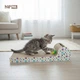 Happet Картонная когтеточка "MUFASA"+Кошачья мята, 53x24x13 cм (DK04) - изображение 4