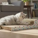 Happet Картонная когтеточка "MUFASA"+Кошачья мята, 53x24x13 cм (DK04) - изображение 5