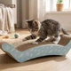 Happet Картонная когтеточка "ZAZU"+Кошачья мята, 43x10x22см (DK05) - изображение 4