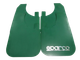 Брызговики SPARCO 430 х 265 мм, универсальные, зеленые, к-кт 4шт, мягкий капрон (60897) - изображение 2