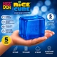 Сквиш антистресс Кубик льда 5 см NeeDoh Nice Cube синий Сенсорная игрушка-мялка для детей и взрослых - изображение 4