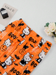 Штаны плюшевые пижамные оранжевого цвета Hello Kitty Helloween, теплые домашние штаны Хеллоу Китти Хеллоуин, S-M - изображение 6