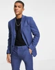 Піджак Topman синій однобортний приталений (skinny fit) з вузькими лацканами та кишенями розмір UK 36R/ EU 46R/ CN 170/92A - зображення 1
