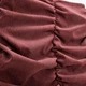 Юбка мини Zara 8372/226/172 бордовая размер L прямая женская с эффектом драпировки и сборками по длине высокая посадка однотонная полиэстер нейлон эластан - изображение 5