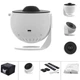 Детский ночник проектор звездного неба + 12 картриджей Galaxy Projector сетевой светильник ночной для детей спальни с проекцией планетарий для спальни ночник звездное небо детский Белый - изображение 11