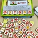 Развивающий планшет деревянный Ubee Собери Слово, игра с украинскими буквами и карточками обучающий тренажер синий - изображение 4