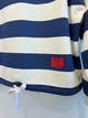 Жіноче худі oversize у смужку з капюшоном KAPTSOVA MKKS6013-4 - Oversize 42/52, Синій - зображення 3
