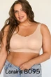 Безшовний топ-бюстгальтер 8095 Lora Iris бежевий 4XL - зображення 1