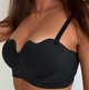 Бюстгальтер балконет push-up без каркасов 8130 Lora Iris черный XL - изображение 2