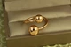 Кольцо Xuping Jewelry раздвижное Поцелуй два шарика р 16+ золотистое - изображение 1