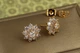 Серьги гвоздики Xuping Jewelry пушистая снежинка 1.3 см золотистые - изображение 2