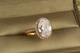 Кольцо Xuping Jewelry малинки с белым камнем р 18 золотистое - изображение 2