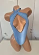 Боди женский с глубоким декольте однотонный PrettyLittleThing Голубой 11052 XS (укр 40-42) - изображение 3