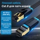 Сетевой патч-кабель Vention 2 м Cat 8.1 Class I RJ45 8P8C до 40 Гбит/с 2000 МГц U/FTP плоский профиль черный (IKCBH) - изображение 2