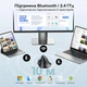 Вертикальная трекбольная мышь UGREEN M785DR Bluetooth 5.4/2,4 ГГц DPI 400 800 1200 1600 2000 8 программируемых кнопок 500 мА·ч до 3 устройств Windows 7 8.1 10 11 macOS от 10.5 Linux ChromeOS Android от 5.0 зарядка USB-C 4D-прокрутка черная (85892) - изображение 4