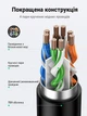 Кабель-удлинитель Ethernet UGREEN NW112 0,5 м Cat 6 до 1 Гбит/с F/UTP RJ-45 штекер на RJ-45 гнездо черный (11278) - изображение 5