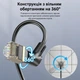 Патч-корд Ethernet Vention 1,5 м Cat8 STP до 40 Гбит/с RJ-45 8P8C до 2000 МГц поворотные угловые штекеры с обеих сторон черный (IKLBG) - изображение 3