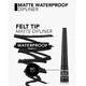 Підводка для очей Flormar DeepLiner Matte Waterproof Чорна, 2,5 мл - изображение 3