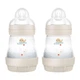 Набір антиколікових пляшечок для немовлят MAM Easy Start Anti-Colic 2 шт по 160 мл від народження бежеві (SKU-391) - изображение 3