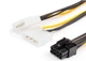 PCIe 2x Molex - PCI-E 8 Pin Кабель-подовжувач / перехідник живлення 2x Molex - PCI-E 8 Pin для відеокарти - зображення 3