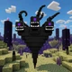 3D-фигура Монстр Minecraft Визер-Шторм (Wither Storm) с тремя головами — декоративная фигурка для геймеров - изображение 1