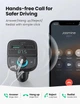 Автомобильный FM-трансмиттер UGREEN CD229 QC3.0 3×USB 31,5 Вт Bluetooth 5.0 TF 80910 (40CC4CA62693) - изображение 6