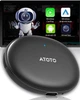 Адаптер ATOTOZONE AD5 CarPlay Android Auto, беспроводной AI Box, USB-A / USB-C, WiFi, черный - изображение 1
