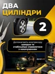 Двухпоршневой автомобильный воздушный компрессор с витым шлангом в кейсе, мощный насос для накачивания шин - изображение 2
