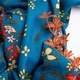 Тканина платтяна штапель віскоза 145 см 140 г/м2 для суконь, спідниць, брюк, комбінезонів, дитячого одягу гілочка синя - зображення 4