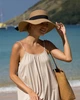 Жіночий капелюх для пляжу з широкими полями Mila Ricco Florence, бежевий - зображення 4