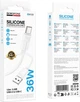 Кабель Borofone BX123 Leya silicone charging data cable Type-C White (6941991124228) - изображение 3