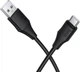 Кабель Hoco X124 Bien silicone charging data cable Type-C Black (6942007664424) - изображение 2