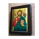 Писаная греческая икона Иисуса Христа Вседержителя 18×23 см - изображение 5