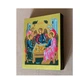 Маленька писана грецька ікона Святої Трійці (Старозавітна) 9×11,5 см - зображення 4